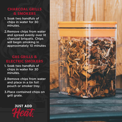 Premium All Natural Wood Chips for Smoker - Wood Chips for Smoking - Smoker Wood Chips - Smoker Accessories Gifts for Men and Women - Cherry - 2Lbs