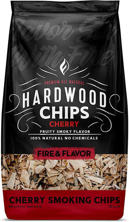 Premium All Natural Wood Chips for Smoker - Wood Chips for Smoking - Smoker Wood Chips - Smoker Accessories Gifts for Men and Women - Cherry - 2Lbs