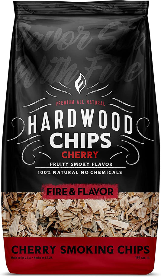 Premium All Natural Wood Chips for Smoker - Wood Chips for Smoking - Smoker Wood Chips - Smoker Accessories Gifts for Men and Women - Cherry - 2Lbs